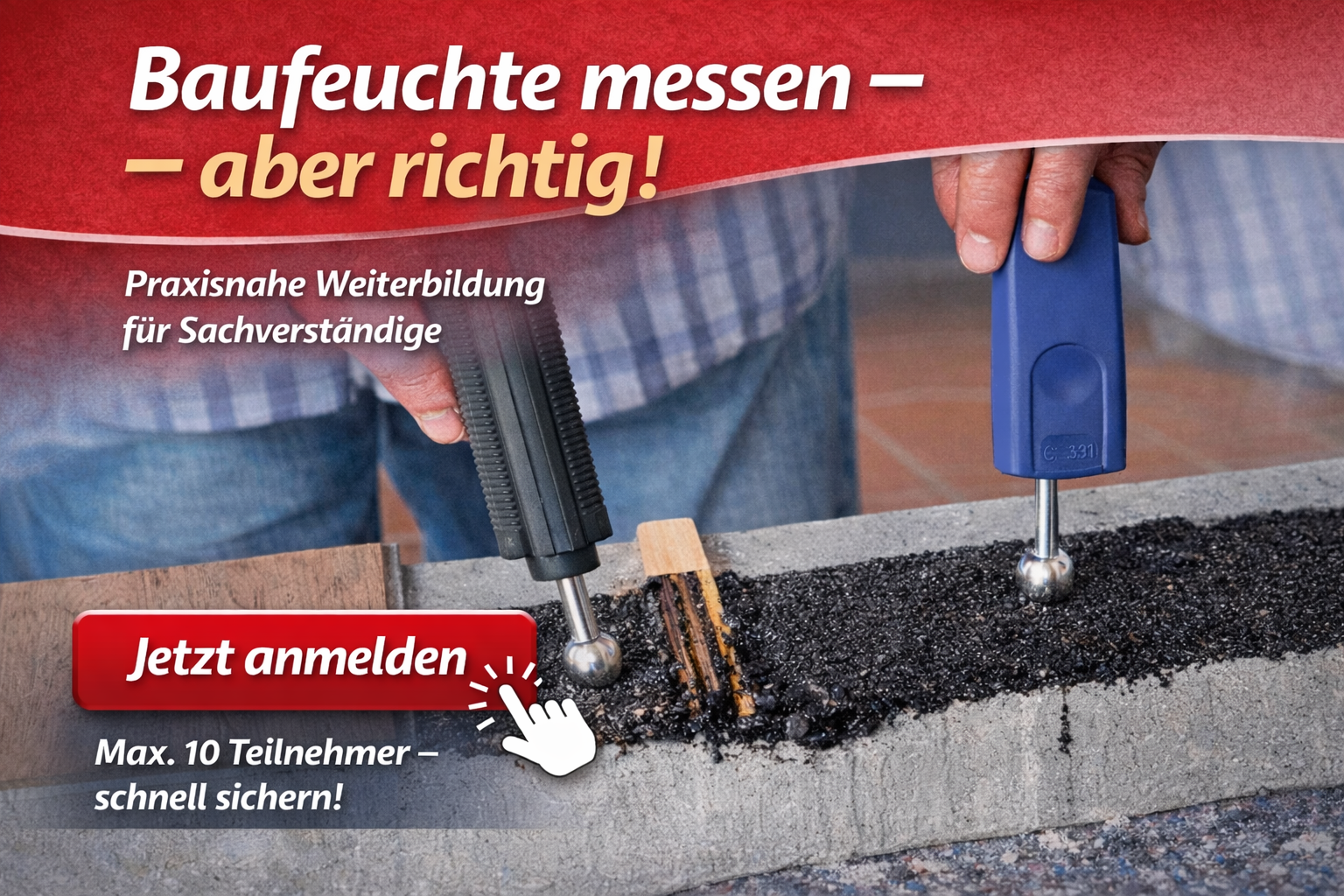 Baufeuchte richtig messen